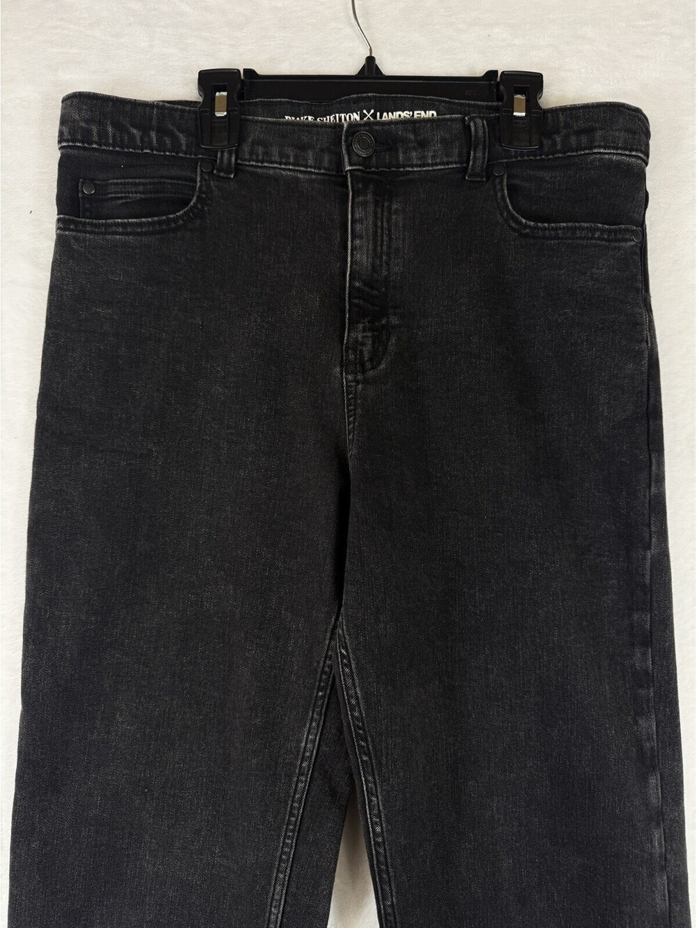 Blake Shelton Lands End Jeans Boys 20 Black Denim Kids